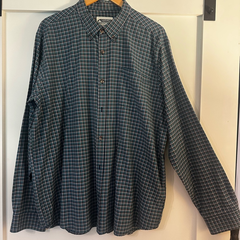 Mountain Khakis Blue Casual Button Down Shirt